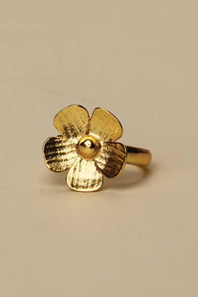 Brass Flower Ring
