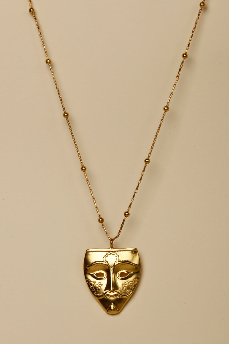 ABSTRACT FACE NECKLACE