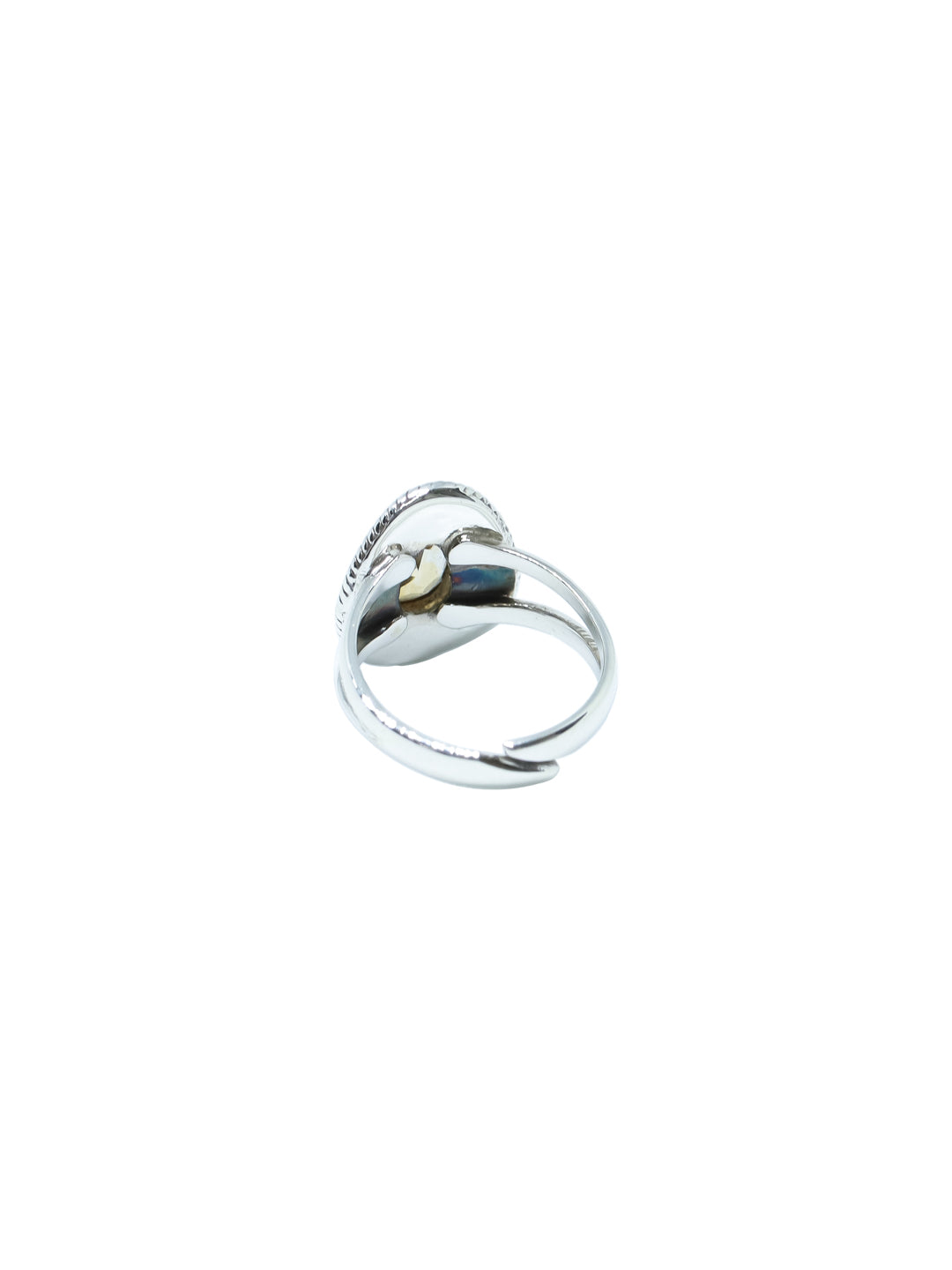Silver Citrine Stone Ring