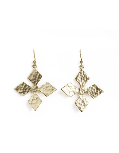 Calming Snowflakes Gold Earrings - Stilskii