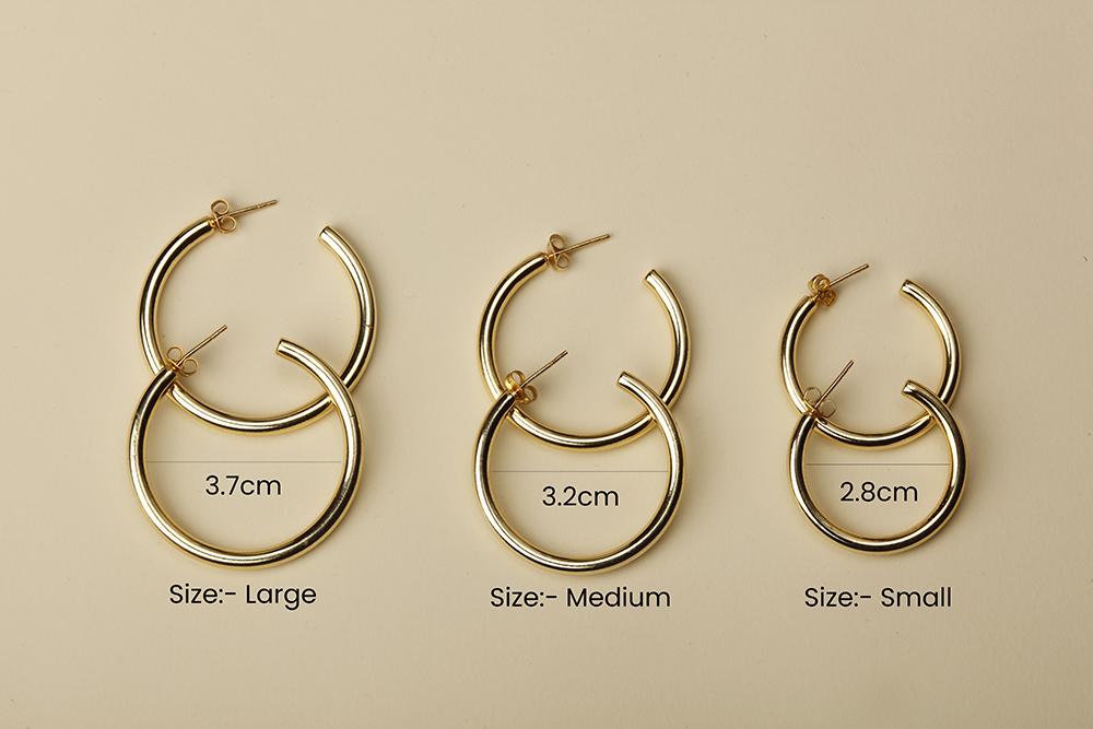 Classic Dainty Large Hoop Earrings - Stilskii