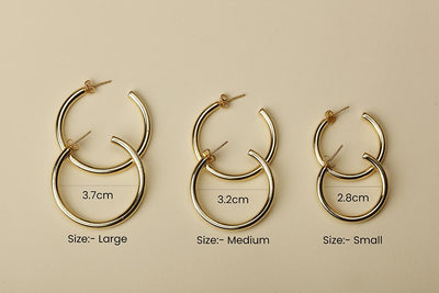 Classic Dainty Large Hoop Earrings - Stilskii