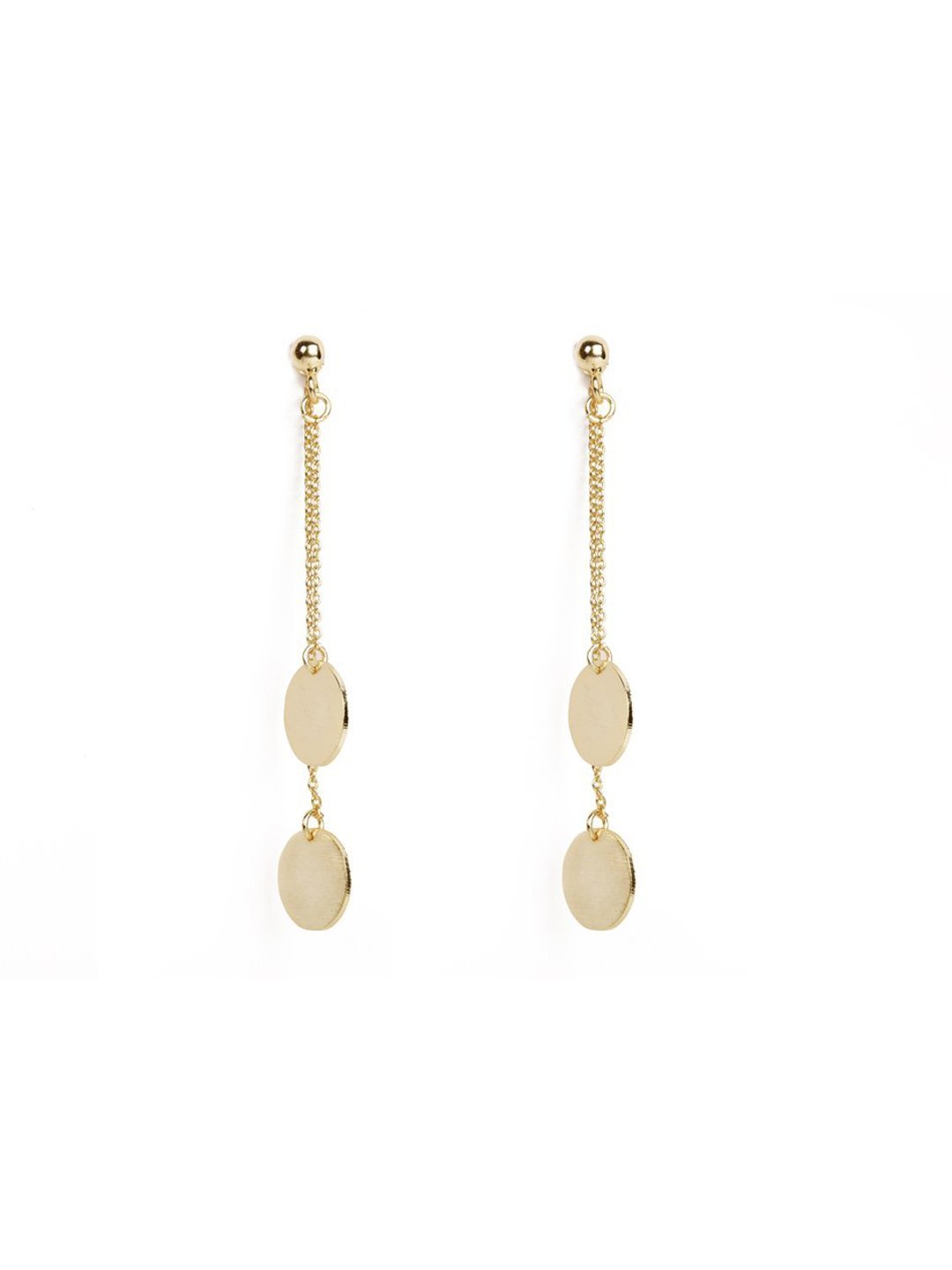 Elegant Chain Drop Gold Plated Earrings - Stilskii