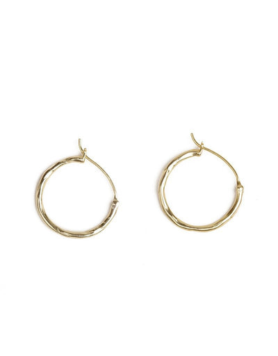 Evergreen Gold Hoop Earrings - Stilskii