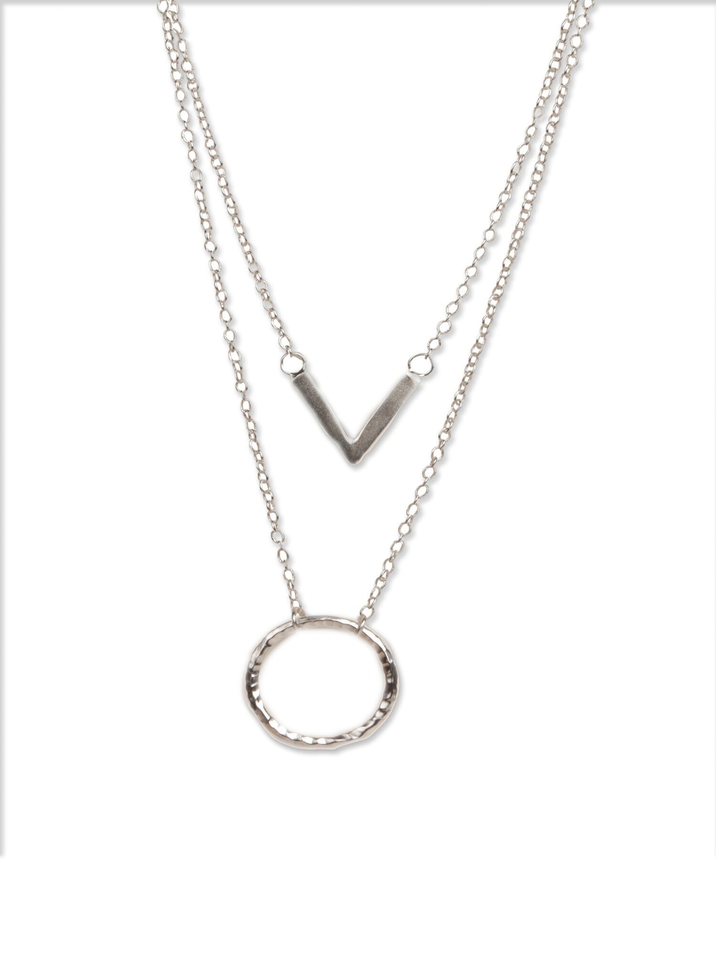 Evergreen Layered Silver Necklace - Stilskii