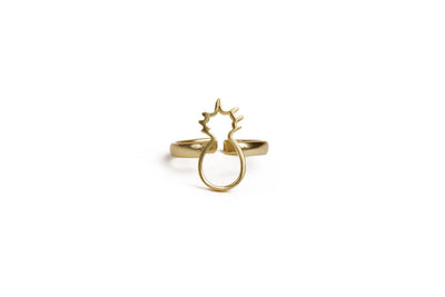 Gold Plated Statement Ring For Wife - Stilskii