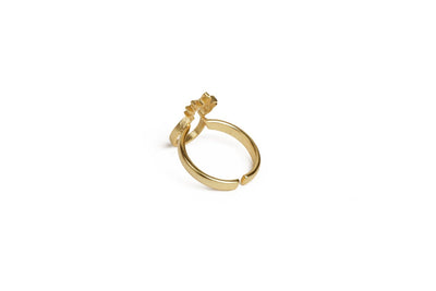 Gold Plated Statement Ring For Wife - Stilskii
