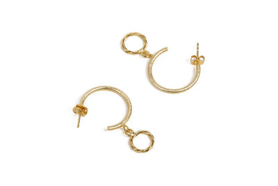 Majestic Drop Gold Earrings - Stilskii