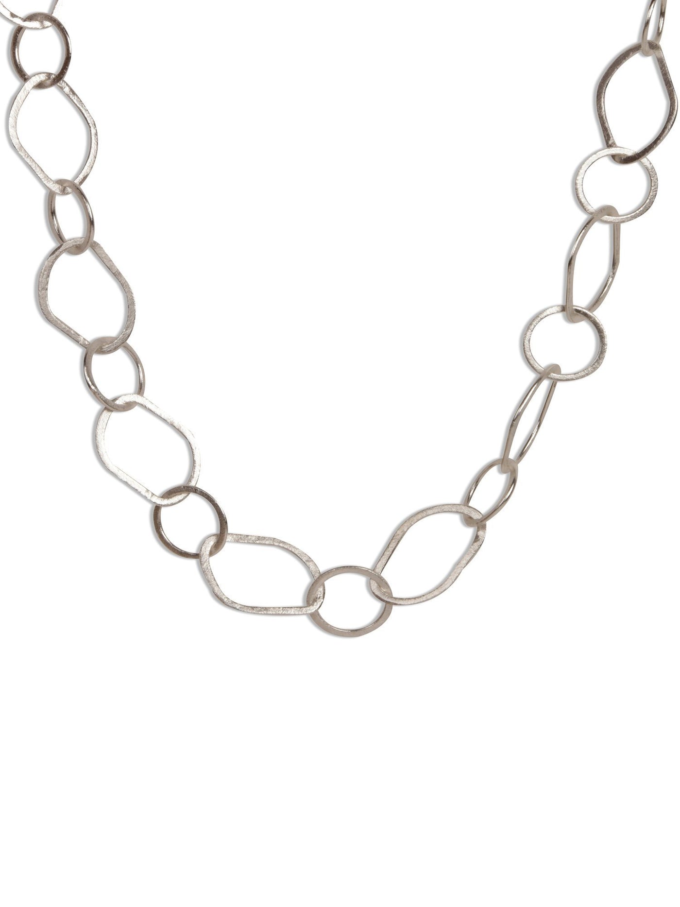 Ravishing Link Lock Silver Necklace - Stilskii