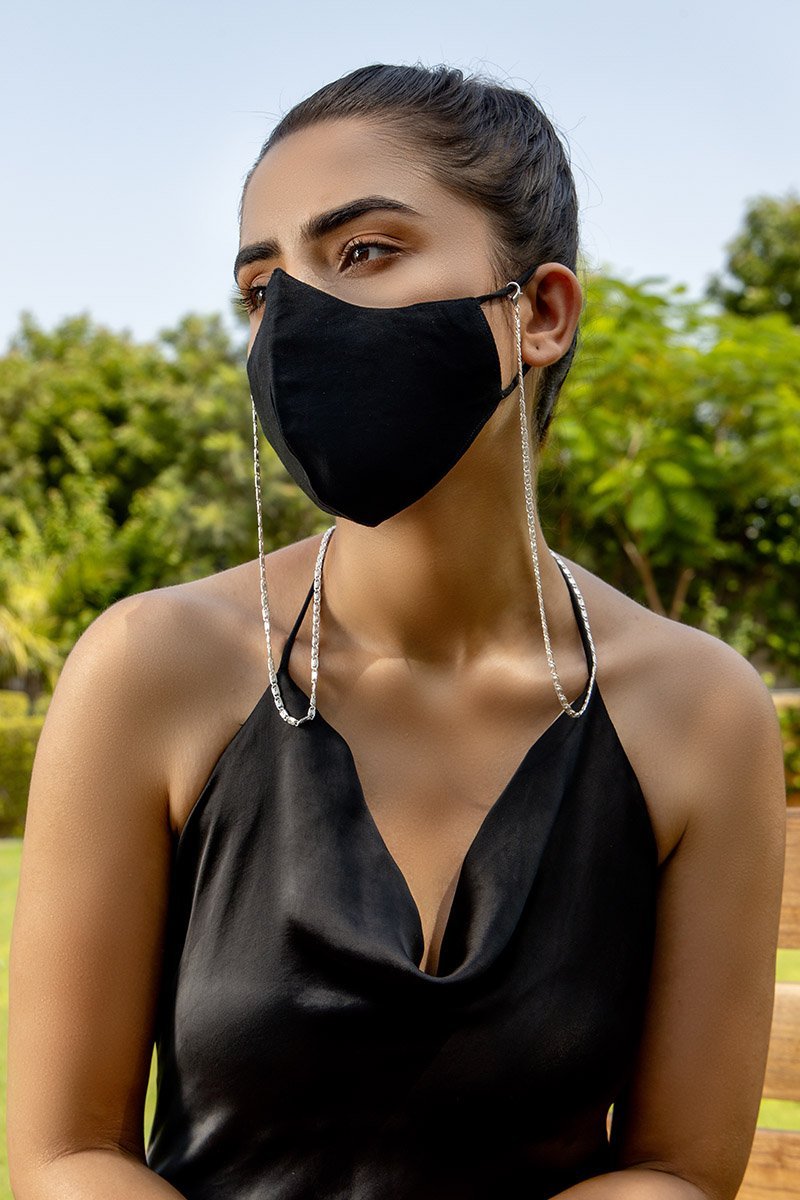 Silver Bold Link Airpods/Mask And Eyewear Chain - Stilskii