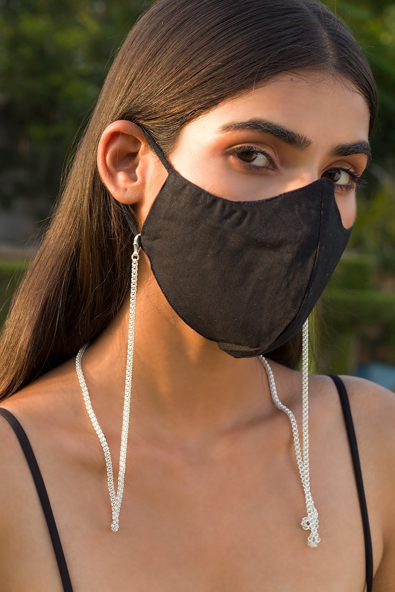 Silver Classic Sphere Airpods/Mask And Eyewear Chain - Stilskii